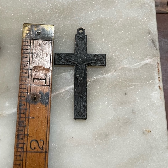 Virgin Mary rosary handmade antique inspired French Brocante - Picture 6 of 13